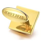 Honey Bear Herren Manschettenknöpfe Hochzeit Cufflinks Gold Edelstahl,MEHRWEG - 3
