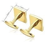 Honey Bear Herren Manschettenknöpfe Hochzeit Cufflinks Gold Edelstahl,MEHRWEG - 4