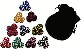 GENTLEMAN: 10 hochwertige multicolor Seidenknoten Manschettenknöpfe
