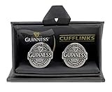 Guinness Etiketten Manschettenknöpfe Antik Silberfarbig