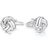 Honey Bear Herren Manschettenknöpfe Hochzeit Lieben Knoten Cufflinks Edelstahl Silber 1 Paar - 