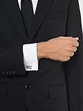 Mr.Van Herren Manschettenknöpfe, Blau Swarovski Element Kristall Hochzeit Cufflinks für Festival Geburtstag Geschenk Tanzparty - 6