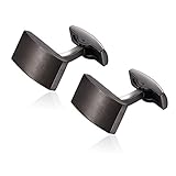 Honey Bear Herren Hochzeit Manschettenknöpfe Cufflinks Edelstahl Manschettenknopf (Pistole schwarz) - 3