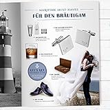 Gravado Eckige Manschettenknöpfe aus Edelstahl mit Anker Gravur und Personalisiert mit Initialen, Inkl. Geschenkbox, Herren Schmuck - 5