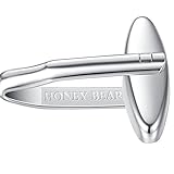 Honey Bear Manschettenknöpfe für Herren - Rennrad Fahrrad Radfahrer Sport, für Mens Shirt Hochzeitsgeschenk (Silber) - 2