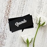 Gravado Runde Manschettenknöpfe aus Edelstahl mit Kompass Gravur und Personalisiert mit Initialen, Inkl. Geschenkbox, Herren Schmuck - 8