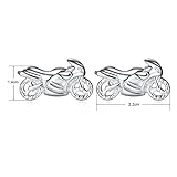 Honey Bear Herren Manschettenknöpfe Hochzeit Cufflink Silber Motorrad Edelstahl 1 Paar,MEHRWEG - 2