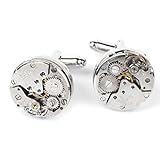 Steampunk Vintage Watch Bewegung Manschettenknöpfe Manschette Links Hochzeit Bräutigam Männer Geschenk - 