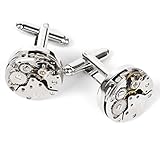 Steampunk Vintage Watch Bewegung Manschettenknöpfe Manschette Links Hochzeit Bräutigam Männer Geschenk - 
