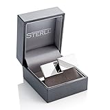 STERLL Manschettenknöpfe aus massivem 925 Silber in einer Schmuckbox. Ideal als Geschenk für Mann oder Freund - 