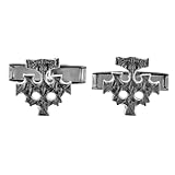 Ostsee-Schmuck Herren-Manschettenknopf 925/000 Sterlingsilber mit Bernstein - 
