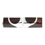 InCollections Herren-Manschettenknopf 925/000 Sterlingsilber mit Bernstein 0110257025340 - 