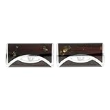 InCollections Herren-Manschettenknopf 925/000 Sterlingsilber mit Bernstein 0110257021340 - 