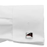 InCollections Herren-Manschettenknopf 925/000 Sterlingsilber mit Bernstein 0110257017340 - 