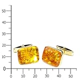Ostsee-Schmuck Herren-Manschettenknopf 333/000 Gold mit Bernstein  001 150048 0001 - 