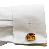 Ostsee-Schmuck Herren-Manschettenknopf 333/000 Gold mit Bernstein  001 150048 0001 - 